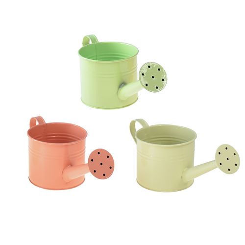 Floristik24 Arrosoir décoratif couleurs pastel métal Ø11cm H10cm 8 pcs
