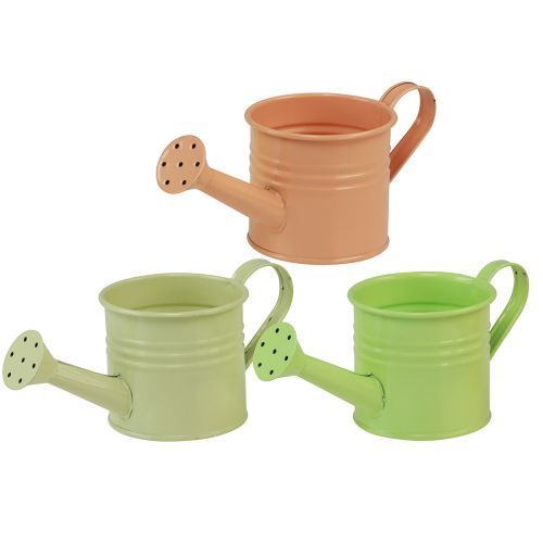 Article Arrosoir décoratif jardinière métal coloré 16,5x7cm 8 pcs