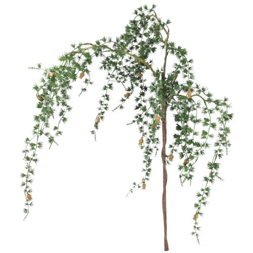 Article Guirlande décorative guirlande végétale branche de mélèze artificielle verte 130cm