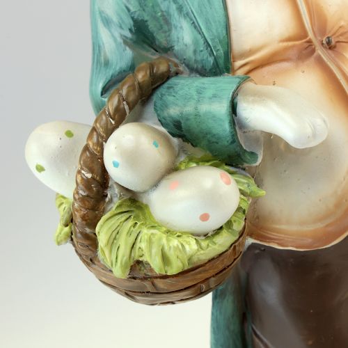 Floristik24 Figurine décorative lapin homme panier oeufs de Pâques H39cm