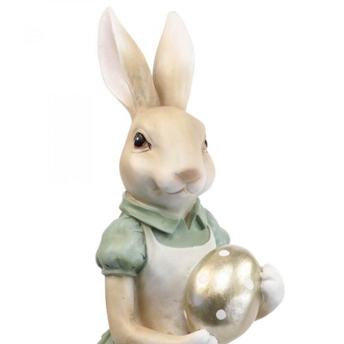 Floristik24 Déco lapin paire de lapins figurines vintage H40cm 2pcs