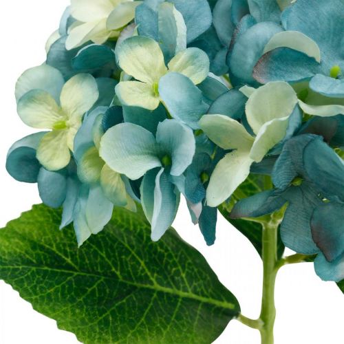 Article Hortensia décoratif bleu fleur artificielle Fleur de jardin artificielle H35cm
