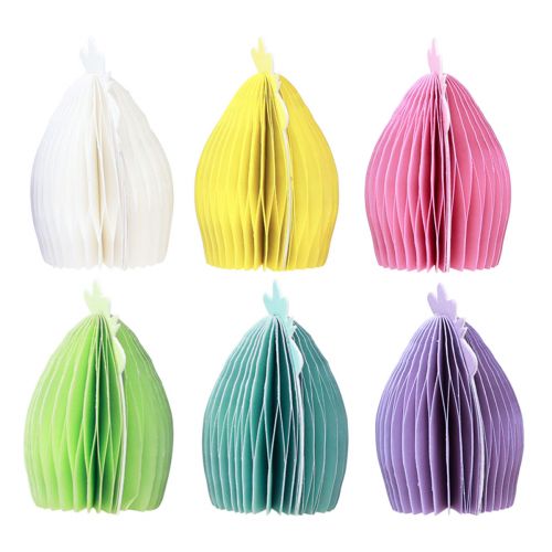 Article Poulets décoratifs en papier nid d'abeille 11×6m5×12cm 6pcs