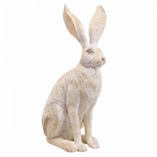 Floristik24 Déco lapin assis déco figurines lapin paire H37cm 2pcs