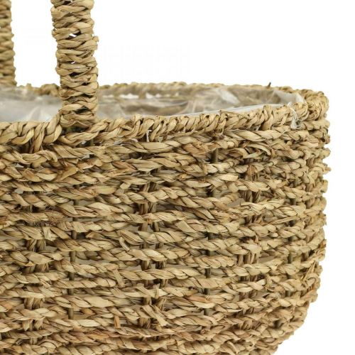 Floristik24 Panier décoratif avec anse panier à plantes panier à fleurs 23×31×37cm