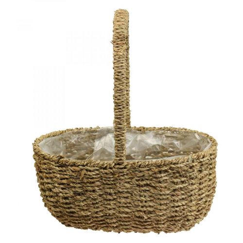 Floristik24 Panier décoratif avec anse panier à plantes panier à fleurs 23×31×37cm