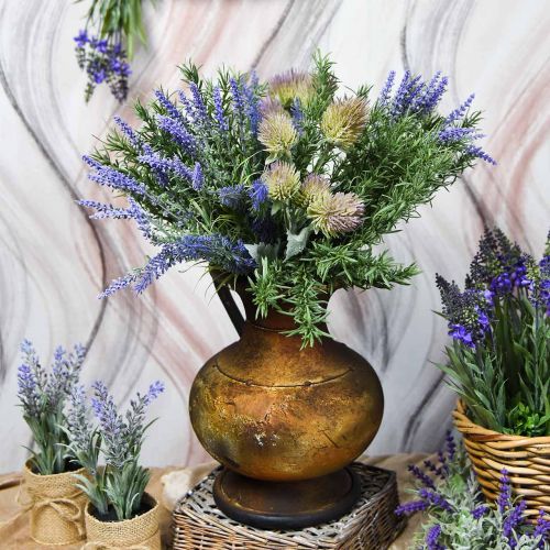 Floristik24 Déco carafe aspect antique vase vintage métal décoration jardin H26cm