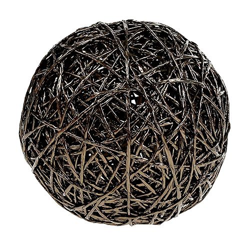 Boule déco marron foncé Ø15cm | Floristik24.be