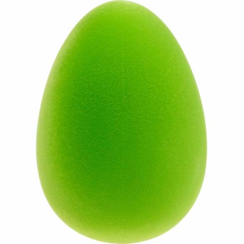 Floristik24 Oeuf de Pâques déco vert H25cm Décoration de Pâques oeufs déco floqués