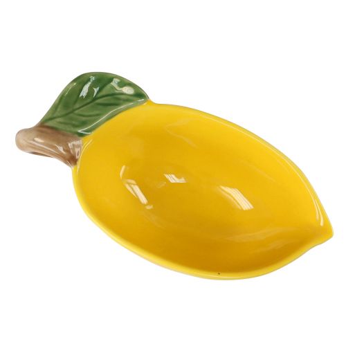 Article Bol à citron décoratif bol à citron en céramique jaune 17×8cm