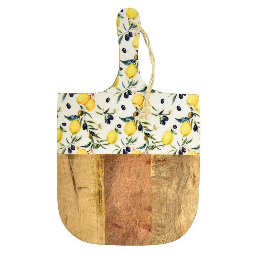 Floristik24 Planche à découper décorative à suspendre en bois de manguier d&#39;été 38,5×23cm