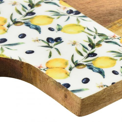 Article Planche à découper décorative à suspendre en bois de manguier d'été 38,5×23cm