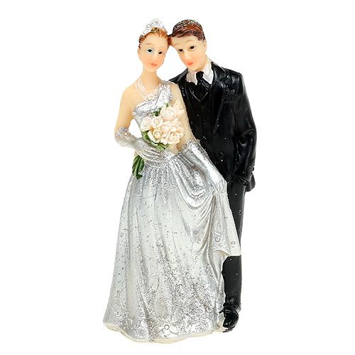 Floristik24 Figurine décorative noces d’argent 10 cm