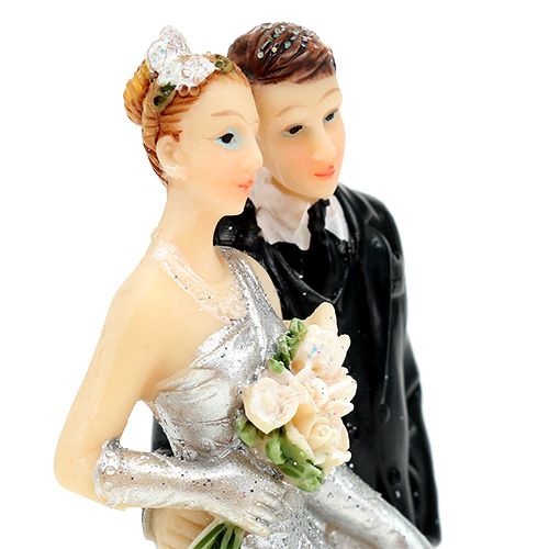 Floristik24 Figurine décorative noces d’argent 10 cm