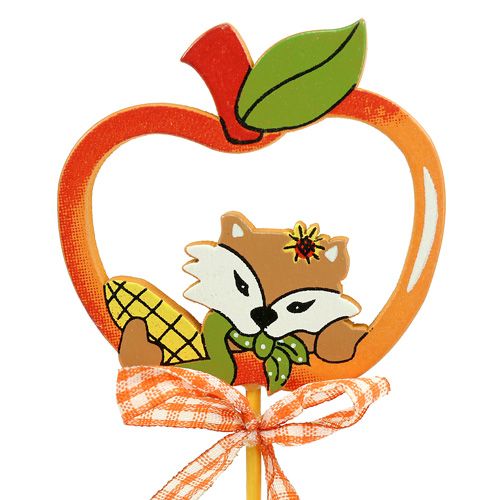 Floristik24 Décocation pour bouquet d'automne feuille pomme citrouille tri. 6 cm L29 cm 12 pièces