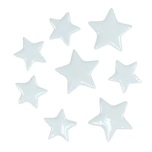 Floristik24 Étoiles décoratives à disperser blanches 4-5cm 72 pcs