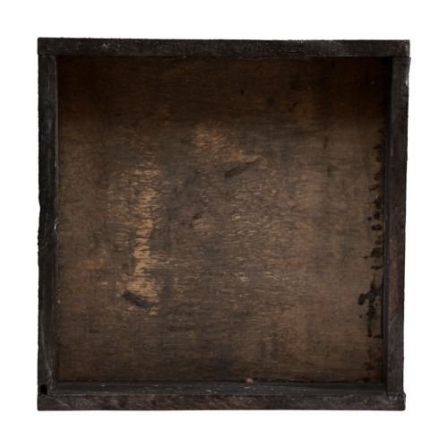 Floristik24 Plateau décoratif plateau carré en bois marron 20×20×3,5cm