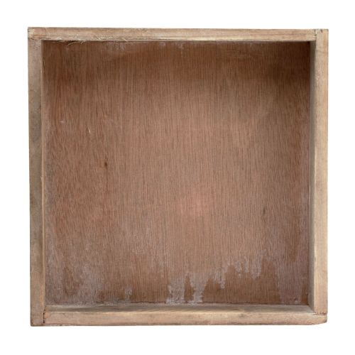 Article Plateau décoratif plateau carré en bois naturel 20×20×3,5cm 2pcs