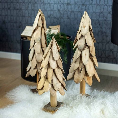 Floristik24 Déco sapin de Noël en bois sapin de Noël rustique H55cm