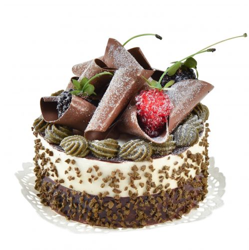 Article Gâteau décoratif chocolat artificiel factice Ø10cm