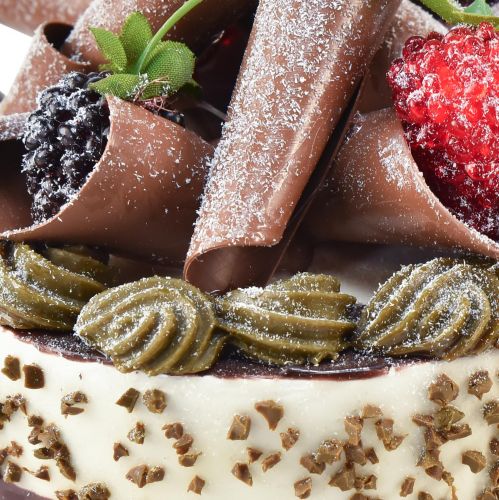Floristik24 Gâteau décoratif chocolat artificiel factice Ø10cm