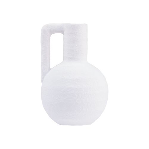 Floristik24 Vase décoratif mini vase à fleurs blanc avec anse H15cm