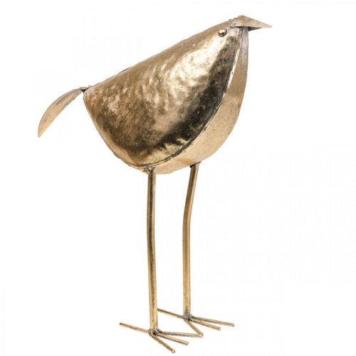 Floristik24 Déco oiseau Déco figure oiseau décoration métal doré 41×13×42cm