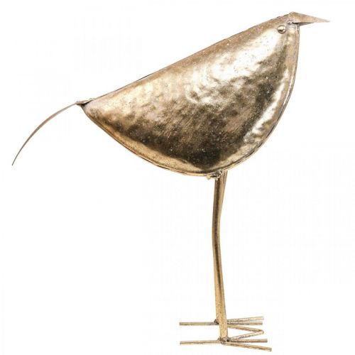 Floristik24 Déco oiseau Déco figure oiseau décoration métal doré 41×13×42cm