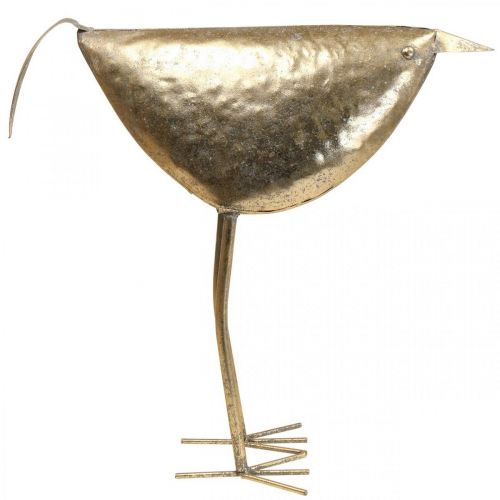 Floristik24 Déco oiseau Déco figure oiseau décoration métal doré 46×16×39cm
