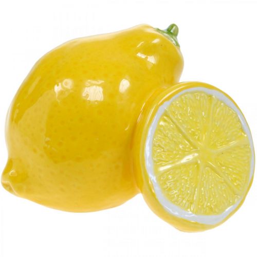 Floristik24 Décoration de table déco été en céramique citron 11cm