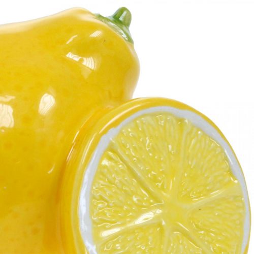Floristik24 Décoration de table déco été en céramique citron 11cm