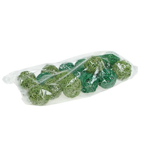 Floristik24 Boules décoratives assorties. Vert 7cm 18 pièces
