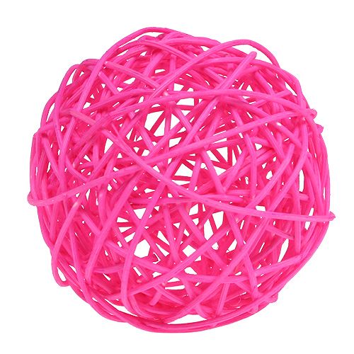 Floristik24 Balle décorative fuchsia 10 cm 6 p.