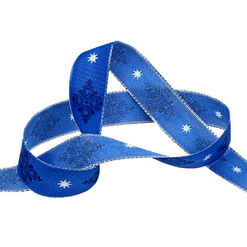 Article ruban décoratif blue avec motif 25mm 20m