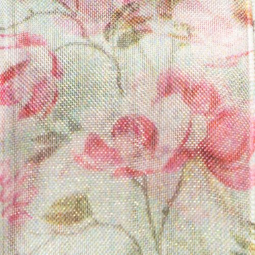 Article Ruban cadeau à motif floral pour un emballage cadeau élégant, 15 m