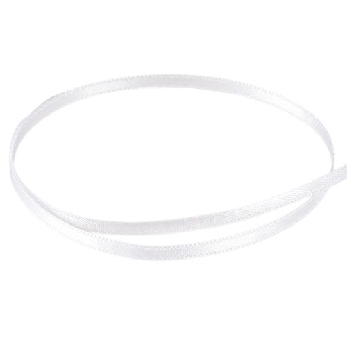 Article Ruban décoratif ruban satin blanc double ruban satin 3mm 50m