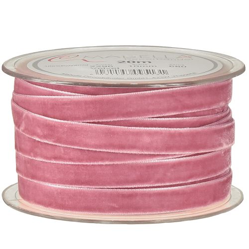Article Ruban décoratif velours violet clair 10 mm 20 m