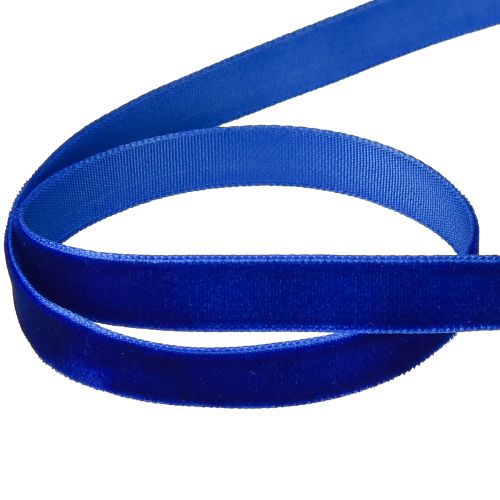 Article Ruban décoratif en velours bleu 10 mm 20 m