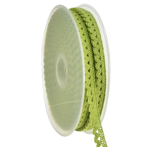Floristik24 Bordure en dentelle ruban dentelle vert crochet dentelle W9mm L20m