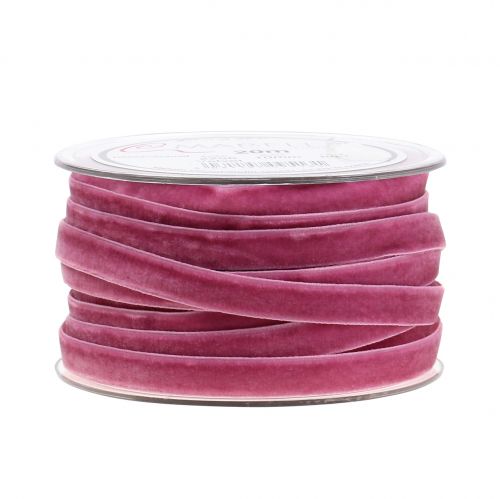 Article Ruban déco Velours violet clair 10mm 20m