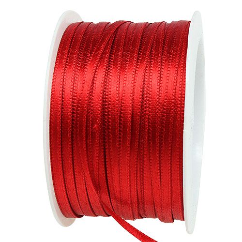 Article Ruban cadeau et décoration 3mm x 50m rouge clair