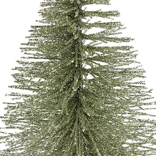 Floristik24 Arbre décoratif avec paillettes argent 22cm