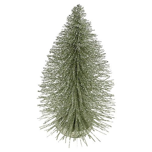 Floristik24 Arbre décoratif avec paillettes argent 22cm