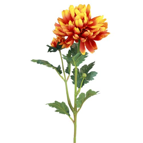 Floristik24 Fleurs artificielles décoration dahlias fleurs artificielles orange 62cm