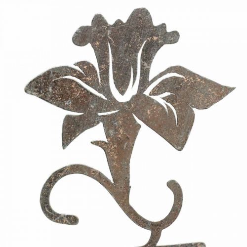 Floristik24 Support en métal fleur décorative en bois lettrage Spring 6x9.5x39.5cm