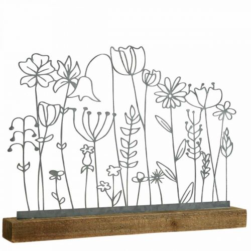 Floristik24 Présentoir décoration de table métal décoration fleur prairie 37×5×27.5cm
