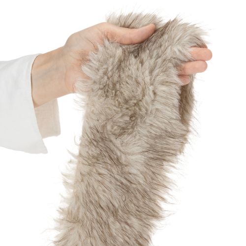 Ruban en fausse fourrure, ruban décoratif, long, doux, 10 x 140 cm, lot de 3 | Floristik24.be