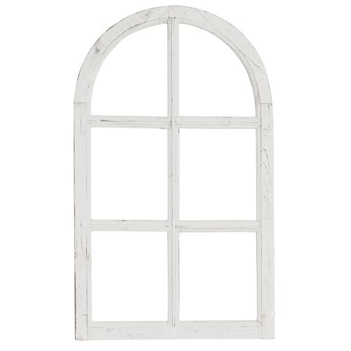 Floristik24 Fenêtre décorative shabby chic fenêtre décorative en bois blanc 40×70cm