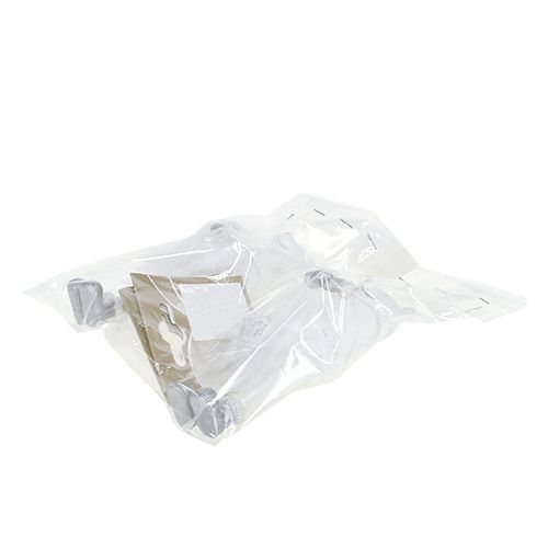 Floristik24 Figurine décorative ours avec plumes blanc 12cm 2pcs