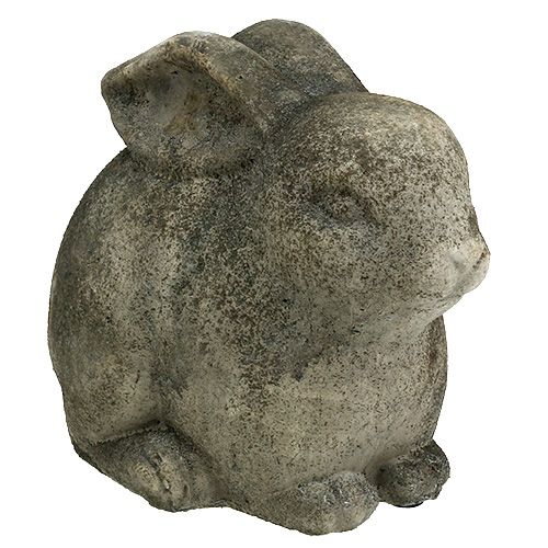 Floristik24 Figurine décorative lapin gris argile 22 x 15 x 20,5 cm